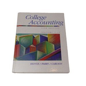 College Accounting 14th Edition Chapters 1-15 Textbook by Heintz, Parry, Carlson